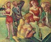 Emile Bernard Au cabaret Spain oil painting artist